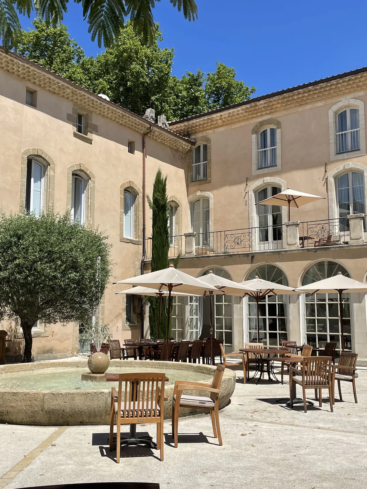 The courtyard, late afternoon
